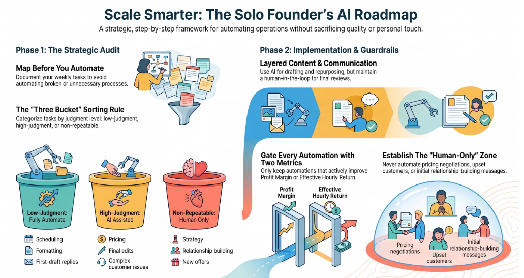 The Solo Founder's AI Roadmap